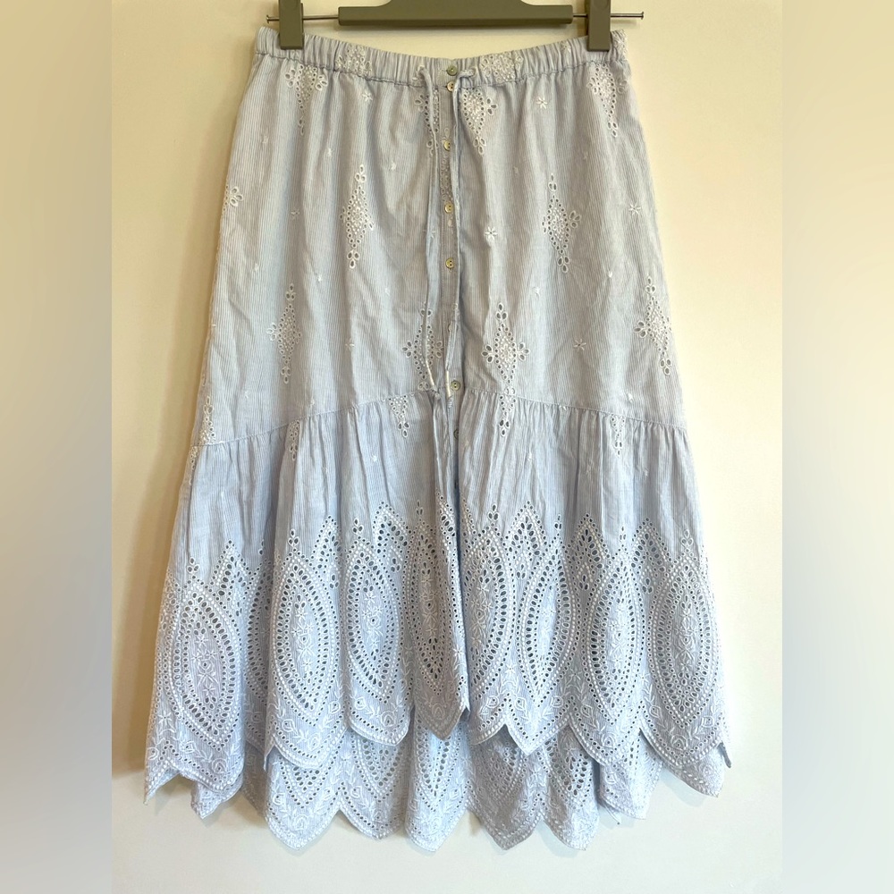 Joie Light blue eyelet skirt, size S